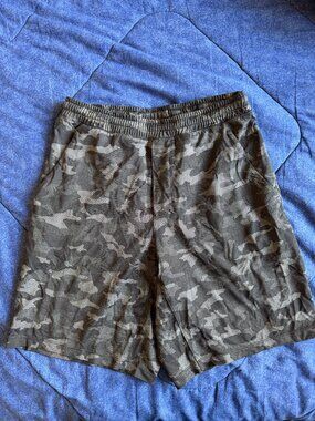 Lululemon Pace Breaker Linerless Short 7" Men's M Dark Camo